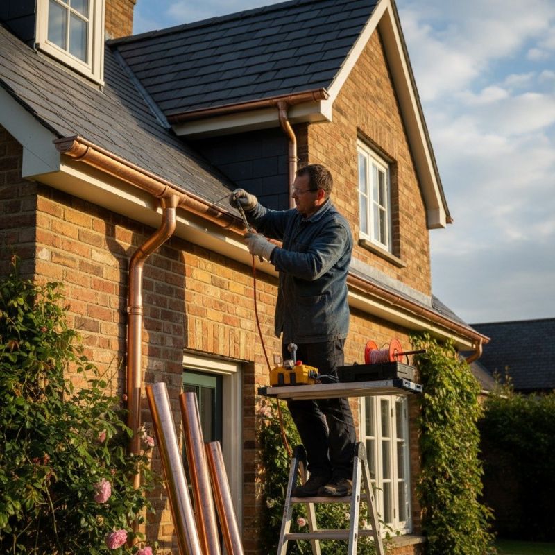 Copper Gutter Replacement