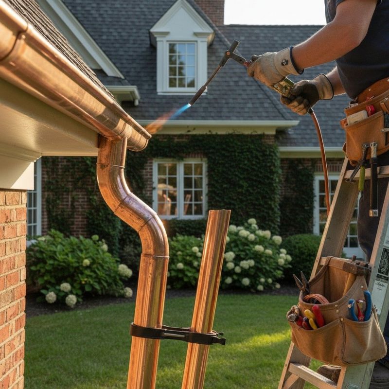 Copper Gutter Replacement