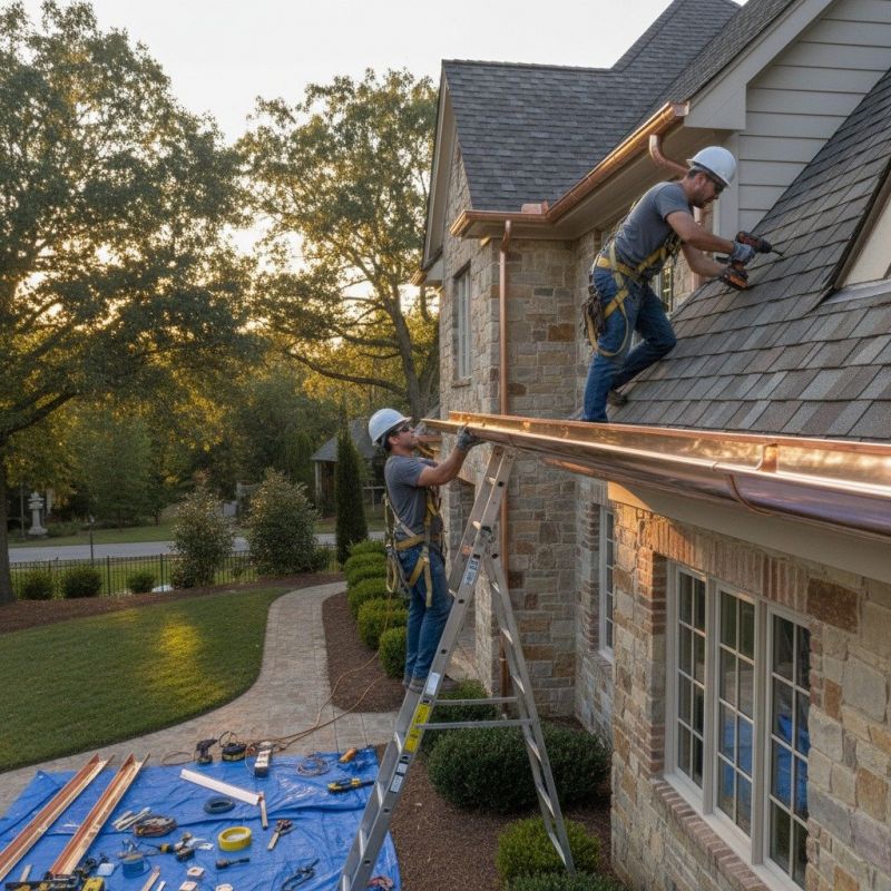 Copper Gutter Replacement