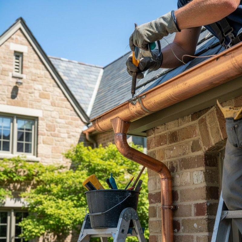 Copper Gutter Replacement